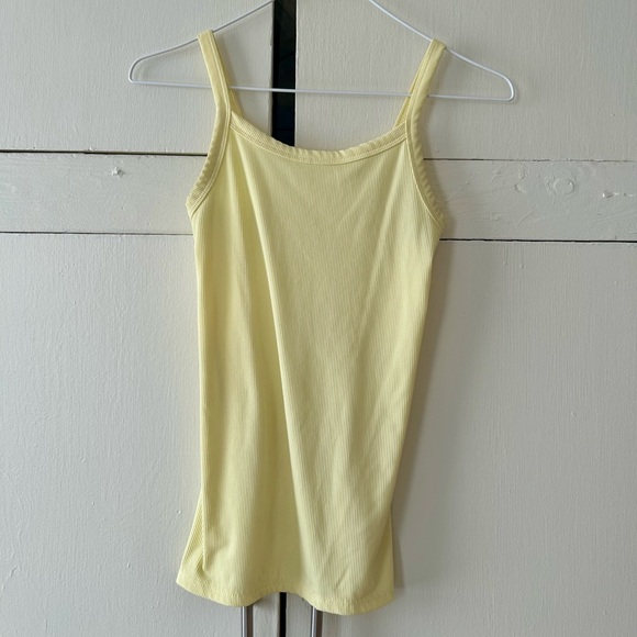 Lot of 2 XS stretchy tank tops brown and yellow no boundaries - Picture 4 of 5